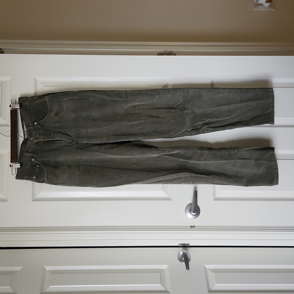 Abercrombie & Fitch Green Corduroy Pants
